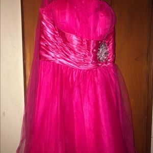 Pink prom dress